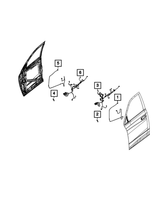 New Genuine Mopar Wiring Front Door 2020-2022 OE 68475929AA