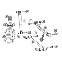 New Genuine Mopar Spring Rear Coil 2021-2024 OE 68540223AA