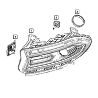 New Genuine Dodge Charger Headlight Lamp Left (2022-2022) OE 68546773AC
