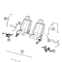 New Genuine Mopar Seat Cushion Wiring Harness (2021-2023) OE 68546897AA