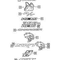 New Genuine Mopar Nameplate Scat Pack 2022-2023 OE 68567542AA