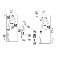 New Genuine Mopar Cover Turning Loop 2018-2023 OE 6AG30TX7AC