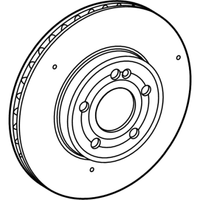 Genuine Mercedes-Benz Front Brake Disk  Rotor Left (2021-2023) OE 247421191207