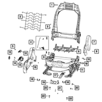 New Genuine Mopar Shield Front Seat 2017-2023 OE 6MN79DX9AA