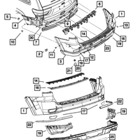 New Genuine Mopar Applique Fascia 2021-2022 OE 6MR47DX8AA