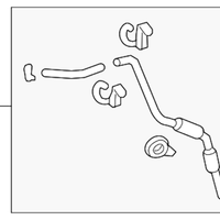 Genuine Acura RDX Sunroof Drain Hose Tube Rear Left (2007-2012) OE 70065STKA00