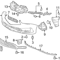 Genuine Acura Integra Front Bumper Spacer Bracket Retainer Left (2023-2025) OE