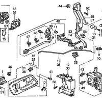 New Genuine Acura MDX Front Door Handle Exterior Left (2001-2006) OE 72180S3VA02