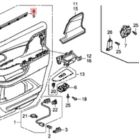 Genuine Honda Odyssey Front Door Belt Molding Weatherstrip Right (2011-2017) OE