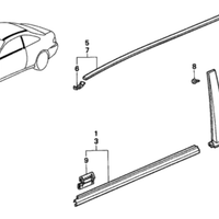 Genuine Honda Civic Front Door Molding Assembly Right (1996-2000) OE 72410S03003