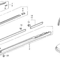 New Genuine Acura Integra Front Door Molding  Right (1994-2001) OE 72410ST7003