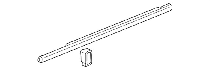 New Genuine Acura TL Front Door Belt Molding Right (2009-2014) OE 72410TK4A02
