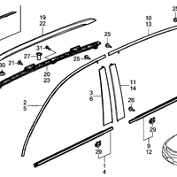 Genuine Acura MDX Front Door Belt Molding Driver Left (2019-2020) OE 72450TYSA01