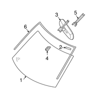 New Genuine Nissan Spacer Glass,A 72714AD000 / 72714-AD000 OEM