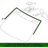 New Genuine Nissan Murano Upper Windshield Molding Center (15-18) OE 727525AA0A