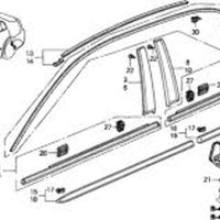 New Genuine Honda Civic Rear Door Molding Trim Right (2001-2005) OE 72910S5DA12
