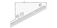 New Genuine Honda Civic Rear Door Molding Trim Right (2001-2005) OE 72910S5DA12