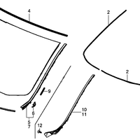 New Genuine Acura MDX Front Windshield Molding Upper (2014-2020) OE 73150TZ5A01