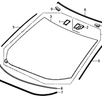 New Genuine OE Acura Lower Molding 73151-T20-A01