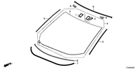 New Genuine OE Acura Lower Molding 73151-T20-A01