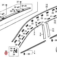 Genuine Honda CR-V Front Pillar Corner Garnish Left (2017-2020) OE 75495TLAA01