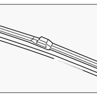 Genuine Acura RLX Front Windshield Wiper Blade Left (2014-2020) OE 76620TY2A03