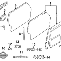 Genuine Nissan Xterra Rear Tailgate Strut Bracket Left (2005-2015) OE 76649EA000