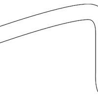 New Genuine Nissan Altima Rear Roof Drip Molding Left (2007-2012) OE 76817JA000