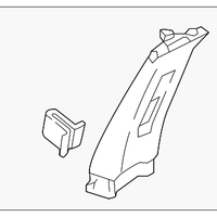 Genuine Nissan Rogue Center Pillar Garnish Upper Left (2017-2019) OE 769146MA0A