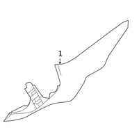 Genuine Nissan OE Finish-Rear Pillar Lh 76935-5EF0A