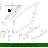 New Genuine Nissan Clip OE 76988JF00A