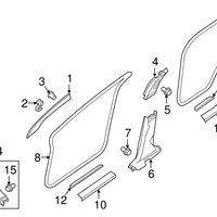 New Genuine Nissan Plate Kicking OE 769B59UC0A