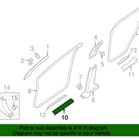 New Genuine Nissan Plate Kicking OE 769B59UC0A