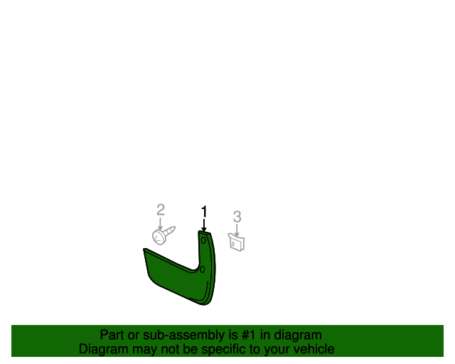 New Genuine Nissan Mudguard Set-Rear,Lh 78813ED900 / 78813-ED900 OEM