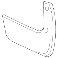 New Genuine Nissan Mudguard Set-Rear,Lh 78813ED900 / 78813-ED900 OEM