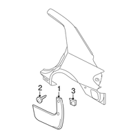 New Genuine Nissan Mudguard Set-Rear,Lh 78813ED900 / 78813-ED900 OEM