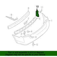 New Genuine Nissan Closing-Rear Bumper,Lh 78819ET00A / 78819-ET00A OEM