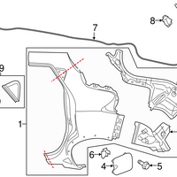 New Genuine Nissan Lock Fuel Fillr 78827ED00B / 78827-ED00B OEM