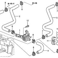 New Genuine Honda Accord Water Inlet Hose B (2003-2007) OE 79722SDAA00