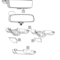 New Genuine Mopar Mirror Inside Rear View 2022-2023 OE 7EX19JXWAA
