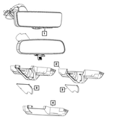 New Genuine Mopar Mirror Inside Rear View 2022-2023 OE 7EX19JXWAA