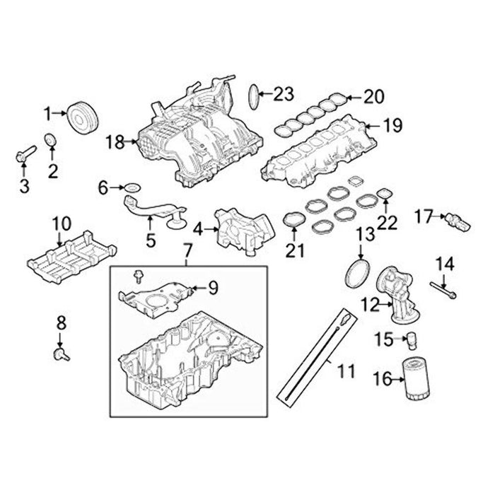 New Genuine Ford Gasket - Intake Manifold 7T4Z9439E / 7T4Z-9439-E OEM