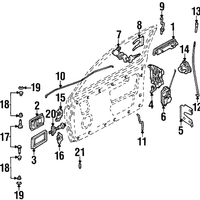 New Genuine Nissan Pin-Hinge 80406V5002 / 80406-V5002 OEM