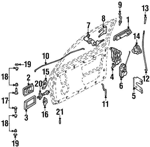 New Genuine Nissan Pin-Hinge 80406V5002 / 80406-V5002 OEM
