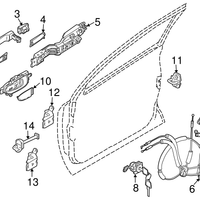 New Genuine Nissan Link-Door Stopper 804301AA0A / 80430-1AA0A OEM