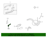 New Genuine Nissan Link Door Stopp 80430ZN61A / 80430-ZN61A OEM