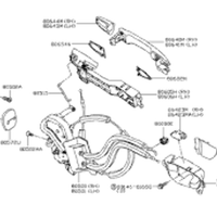 New Genuine Infiniti Q50 Front Door Lock Actuator Left (2014-2021) OE 805014HB0A