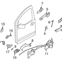New Genuine Nissan Lock&Remote Control Assy - Front Door,Lh 805019GE1D OEM