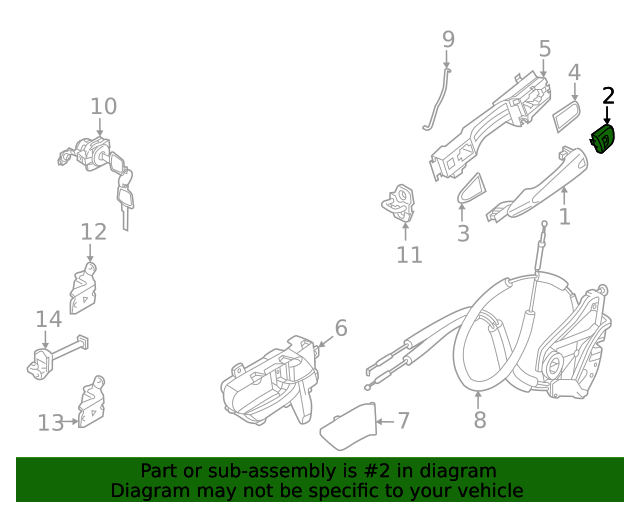 New Genuine Nissan Escutcheon-Outside Handle,Lh OE 806456RR0A