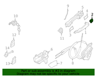 New Genuine Nissan Escutcheon-Outside Handle,Lh OE 806456RR0A